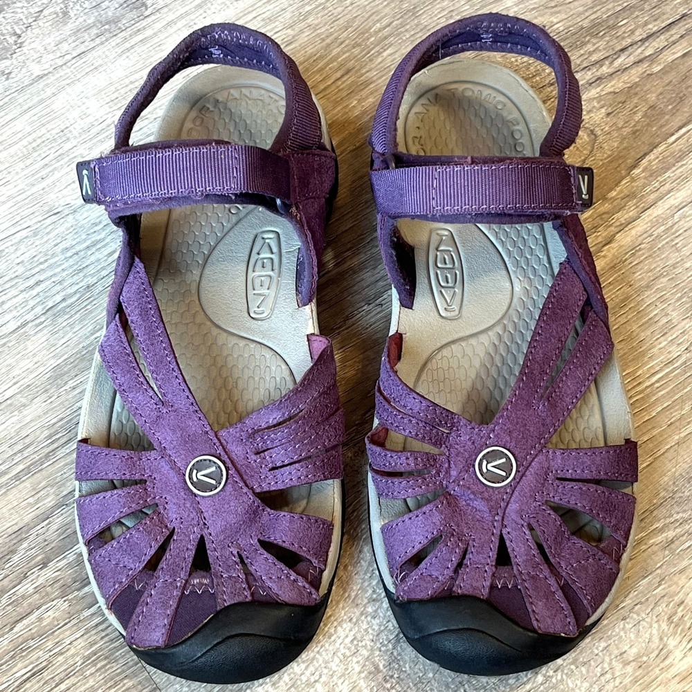 Keen Rose Hiking Sandals Faux Leather Purple Womens 7 UK 4.5 EU 37.5